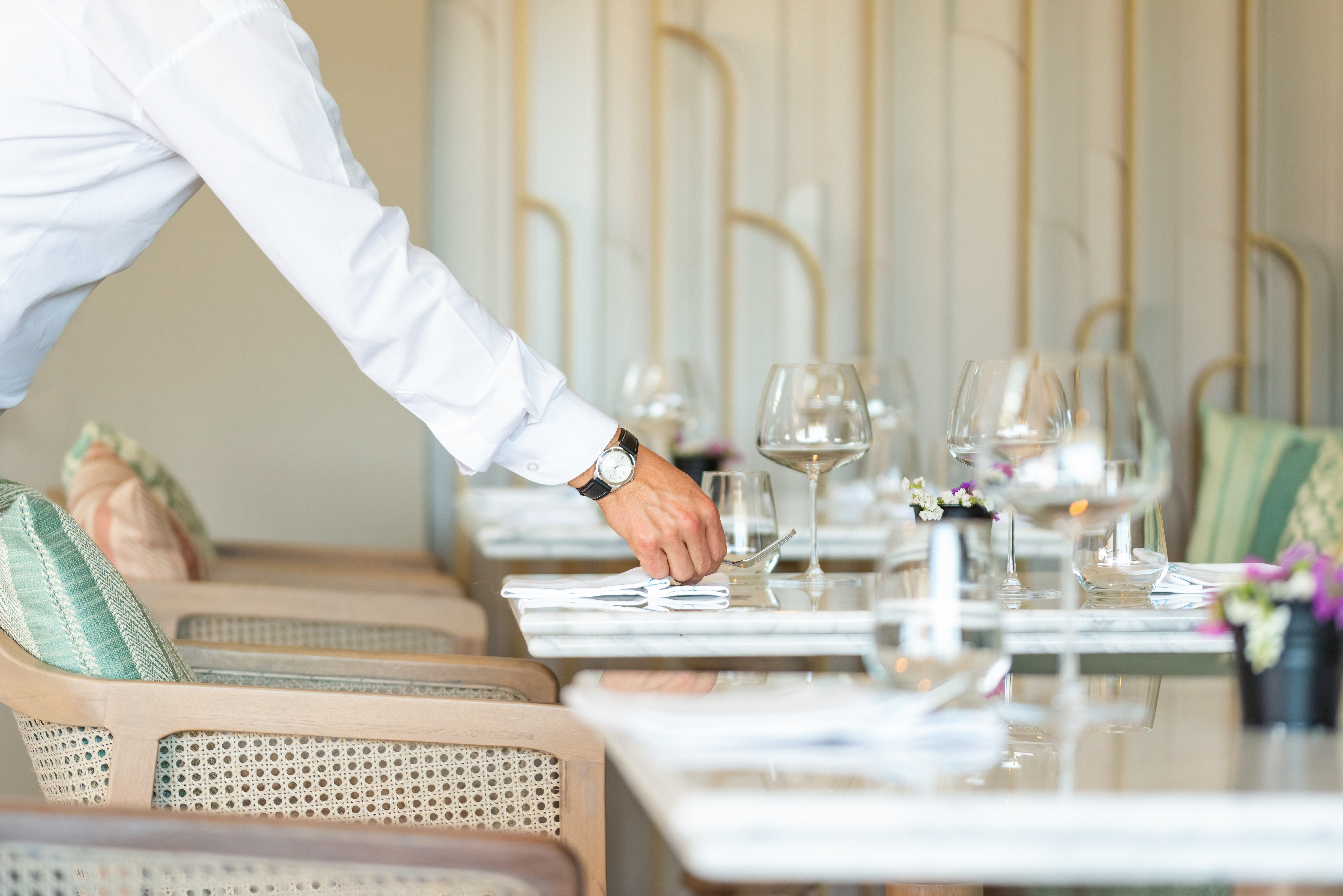 Hospitality professionals at work